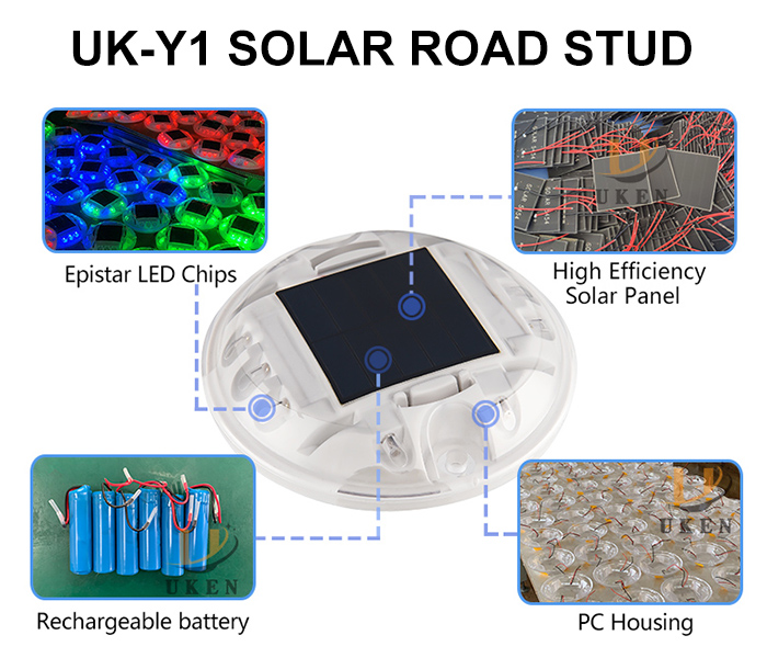 uk-y1 LED solar road stud light