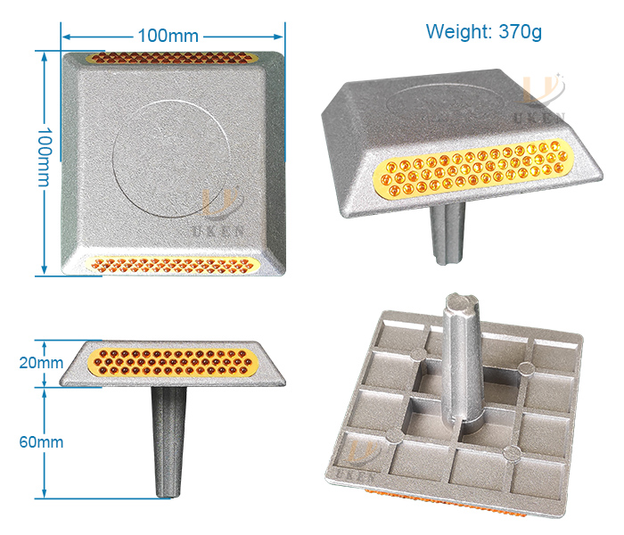 UK-B001 Glass Bead Road Stud