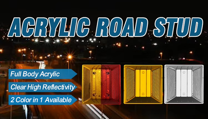 UK-R005 Acrylic Reflective Road Stud