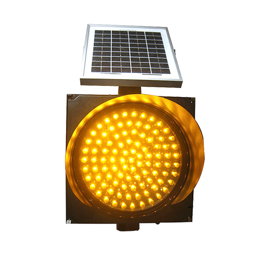 Solar Flashing Yellow Warning Light